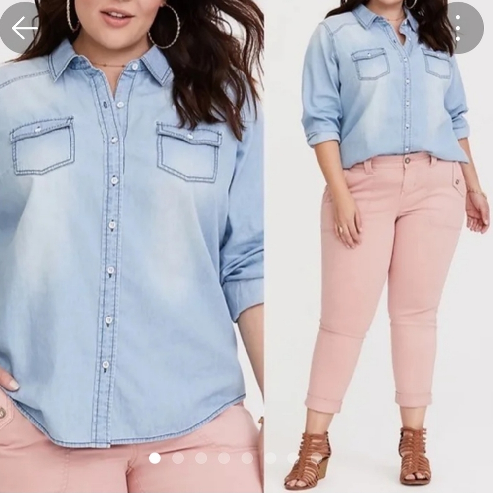 Torrid light wash chambray